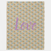 floral fleecedecke (Vorderseite)