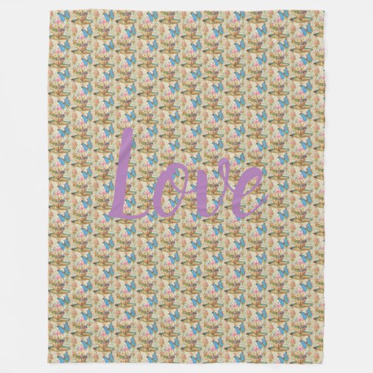 floral fleecedecke (Vorderseite)