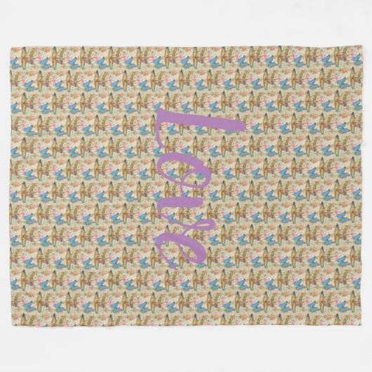 floral fleecedecke (Vorderseite (Horizontal))