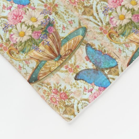 floral fleecedecke (Ecke)