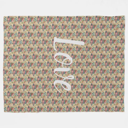 floral fleecedecke (Vorderseite (Horizontal))