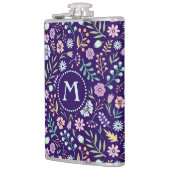 Floral floral Boho Muster Flask Flachmann (Links)