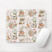 Floral florales Muster der buchstäblichen Kernstru Mousepad (Mit Mouse)