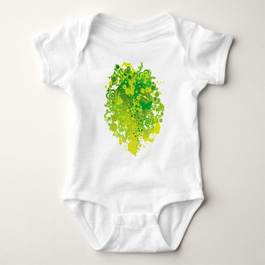 Floral_Flow Baby Strampler (Vorderseite)