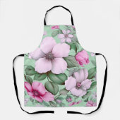 Floral Flower Pastel Color Garden Nature Lover Schürze (Vorderseite)
