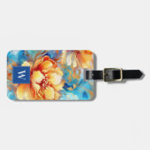 Floral Fluid Ink Gepäckstück Gepäckanhänger (Vorderseite horizontal)