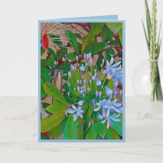 Floral Folded Greeting Card Karte (Vorderseite)