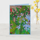 Floral Folded Greeting Card Karte (Gelbe Blume)
