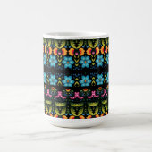 Floral Folk Art Modern Kaffeetasse (Mittel)