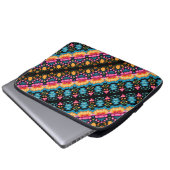 Floral Folk Art Modern Laptopschutzhülle (Vorne Knopf)