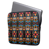Floral Folk Art Modern Laptopschutzhülle (Vorderseite Links)