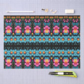 Floral Folk Art Modern Seidenpapier (Handwerk)