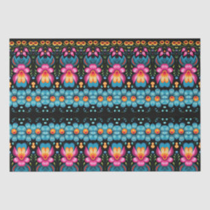 Floral Folk Art Modern Seidenpapier