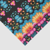 Floral Folk Art Modern Seidenpapier (Detail)