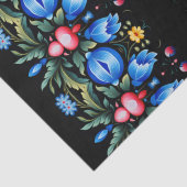 Floral Folk Art Modern Seidenpapier (Detail)