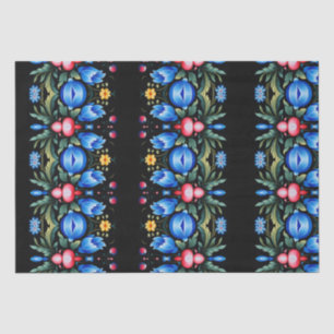 Floral Folk Art Modern Seidenpapier