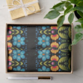 Floral Folk Art Modern Seidenpapier (Geschenk)