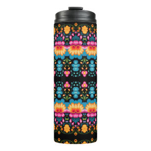 Floral Folk Art Modern Thermosbecher