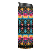 Floral Folk Art Modern Thermosbecher (Nach rechts gedreht)