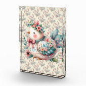 Floral Folk Bird mit Pastel Boho Charm Fotoblock (Rechts)