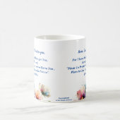Floral For I know/ Jeremiah 29:11 Personalize Kaffeetasse (Mittel)