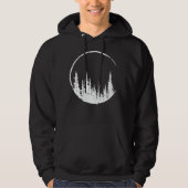 Floral Forest Circle Tree Loving Forest Tree Hoodie (Vorderseite)