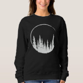 Floral Forest Circle Tree Loving Forest Tree Sweatshirt (Vorderseite)