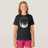 Floral Forest Circle Tree Loving Forest Tree T-Shirt (Vorne ganz)