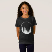 Floral Forest Circle Tree Loving Forest Tree T-Shirt (Vorne ganz)