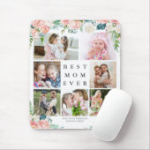 Floral Foto Collage BEST MAMA JE Personalisiert Mousepad (Mit Mouse)