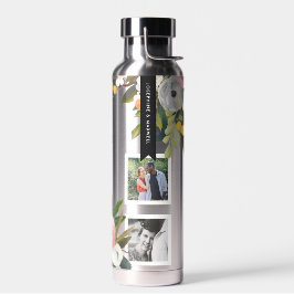 Floral Foto Collage Wasser Flasche