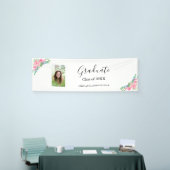 Floral Foto Gratulation Graduation Party Banner (Messeveranstaltung)