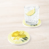 Floral Fotografie Gelbes Nadelöhr Getränkeuntersetzer (Seite)