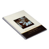 Floral Fotografy Clematis 3 Funeral Gästebuch Notizblock (Rechte Seite)