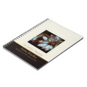 Floral Fotografy Clematis 3 Funeral Gästebuch Notizblock (Linke Seite)