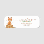 Floral Fox Celebration Namensschild (Vorderseite)
