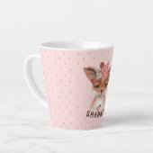 Floral Fox Latte Tasse (Linke Ecke)