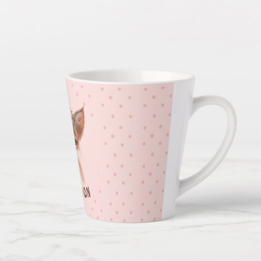 Floral Fox Latte Tasse (Rechts)