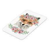 Floral Fox Magnet (Linke Seite)