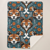 "Floral Fox Mirage" Sherpadecke (Vorderseite)