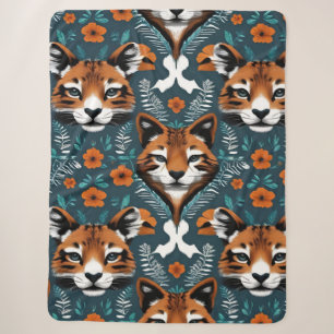 "Floral Fox Mirage" Sherpadecke