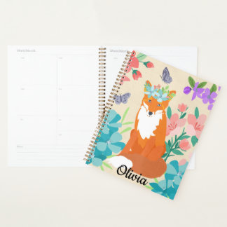 Floral Fox Planner Planer
