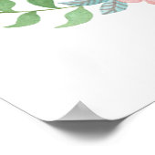 Floral Fox Poster (Ecke)