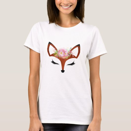 Floral Fox T - Shirt (Vorderseite)