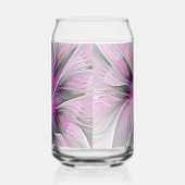 Floral Fractal Modern Abstract Flower Pink Gray Dosenglas (Links)