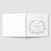 Floral Frame Confirmation Gästebuch (Voll)