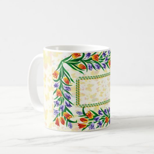 floral frame kaffeetasse (Vorderseite Links)