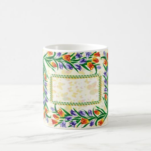 floral frame kaffeetasse (Mittel)