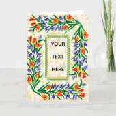 floral frame karte (Vorderseite)