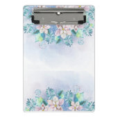 Floral Frame Mini Clipboard Klemmbrett (Vorderseite)
